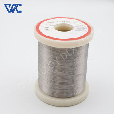 Φωτεινά αναψυγμένα υπεραπλανά 0,025 mm 0,05 mm Nichrome Alloy Ni80Cr20 Resistance Heating Wire Προμηθευτή